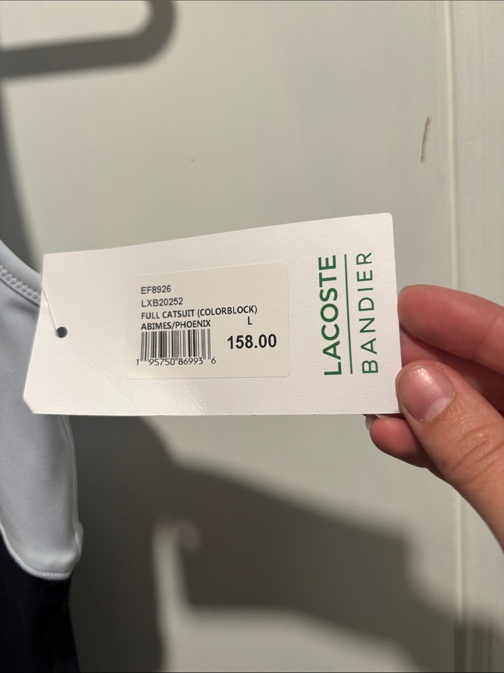 New Nwt Lacoste X Bandier Full Catsuit Onesie Limited Edition Size Large — image 4 of 7